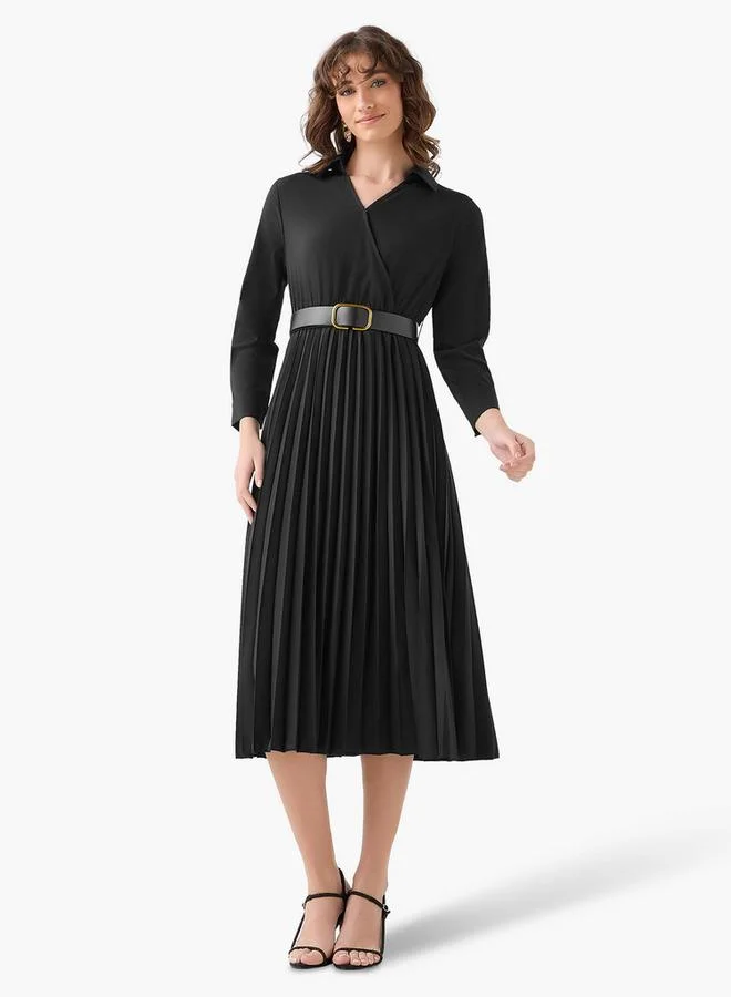 سبلاش فيڤ Midi Shirt Dress with Belt